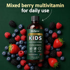Wellgenix Balanced Essentials Kids Liquid Multivitamin - Multivitamínico Líquido Infantil con 94 Nutrientes, 473 ml