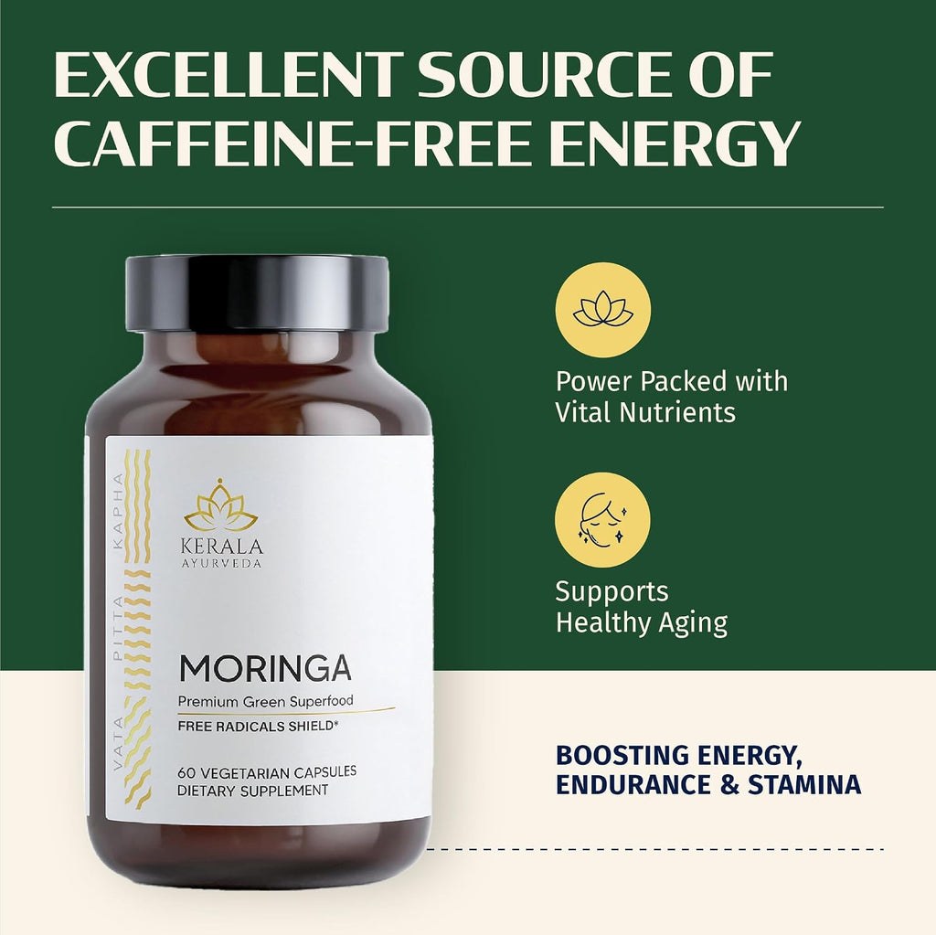 Kerala Ayurveda Moringa 450 mg - 60 Cápsulas Vegetales