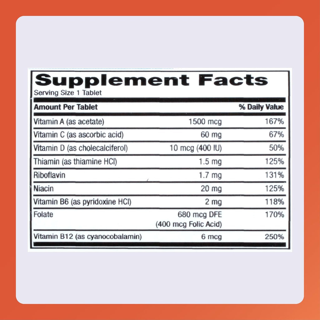 Rugby Daily-Vite Multivitamin - 100 Tablets (2 Pack)