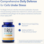 TRU NIAGEN Immune Support – Complejo para el sistema inmunitario con Niagen, Vitamina C, D3, Zinc y Theracurmin (30 cápsulas)