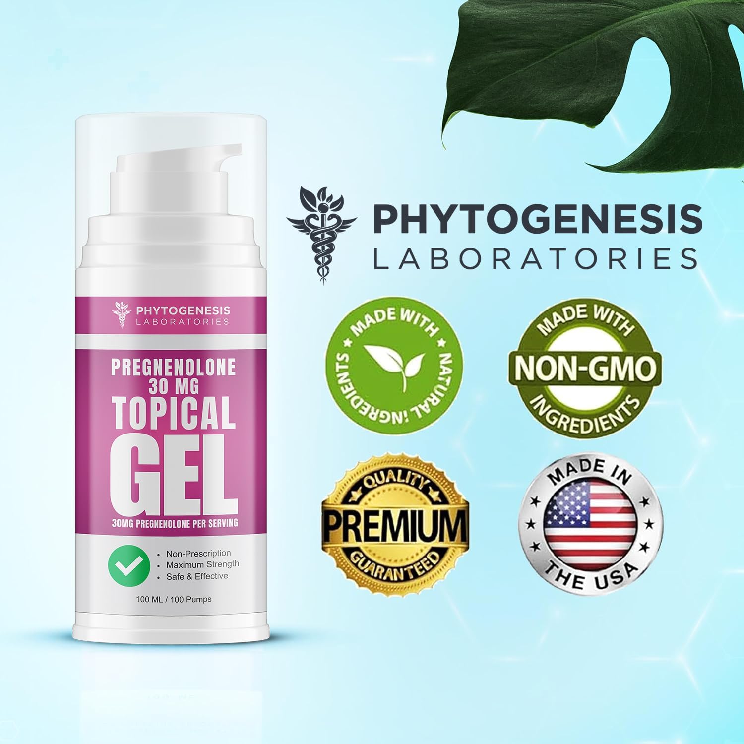 Phytogenesis Pregnenolona 30 mg Gel Tópico