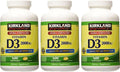 Kirkland Signature Vitamina D3 2000 UI 600 Cápsulas Blandas (Pack de 3)