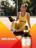 Carlyle Vitamina C Gotas Líquidas | 118 ml | Ácido Ascórbico y Ascorbato Sódico | Sabor Naranja | Vegano, Sin Gluten, Sin OMG
