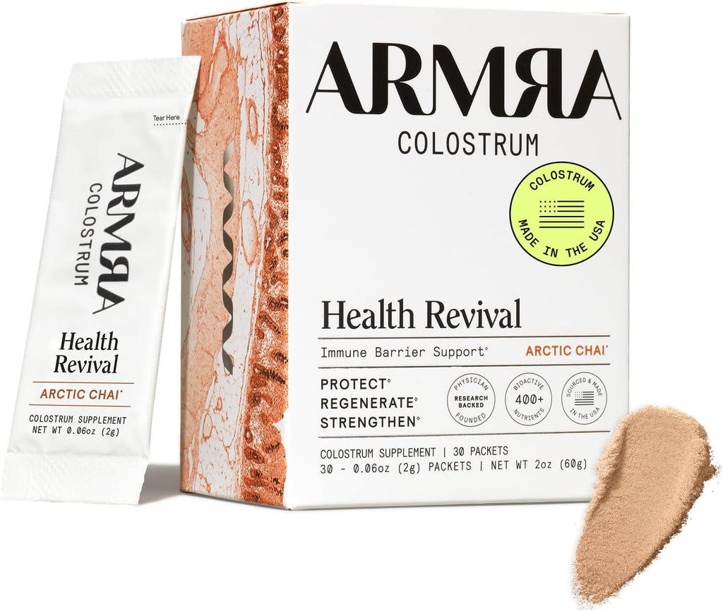 ARMRA Colostrum Powder | Vine Watermelon | Salud Intestinal & Hinchazón | Piel & Cabello | Inmunidad | Keto, Sin Gluten & Sin Grasa | 30 Servicios