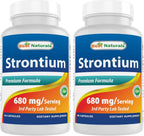 Best Naturals Strontium Bone Building Formula 680mg/serving 90 Cápsulas