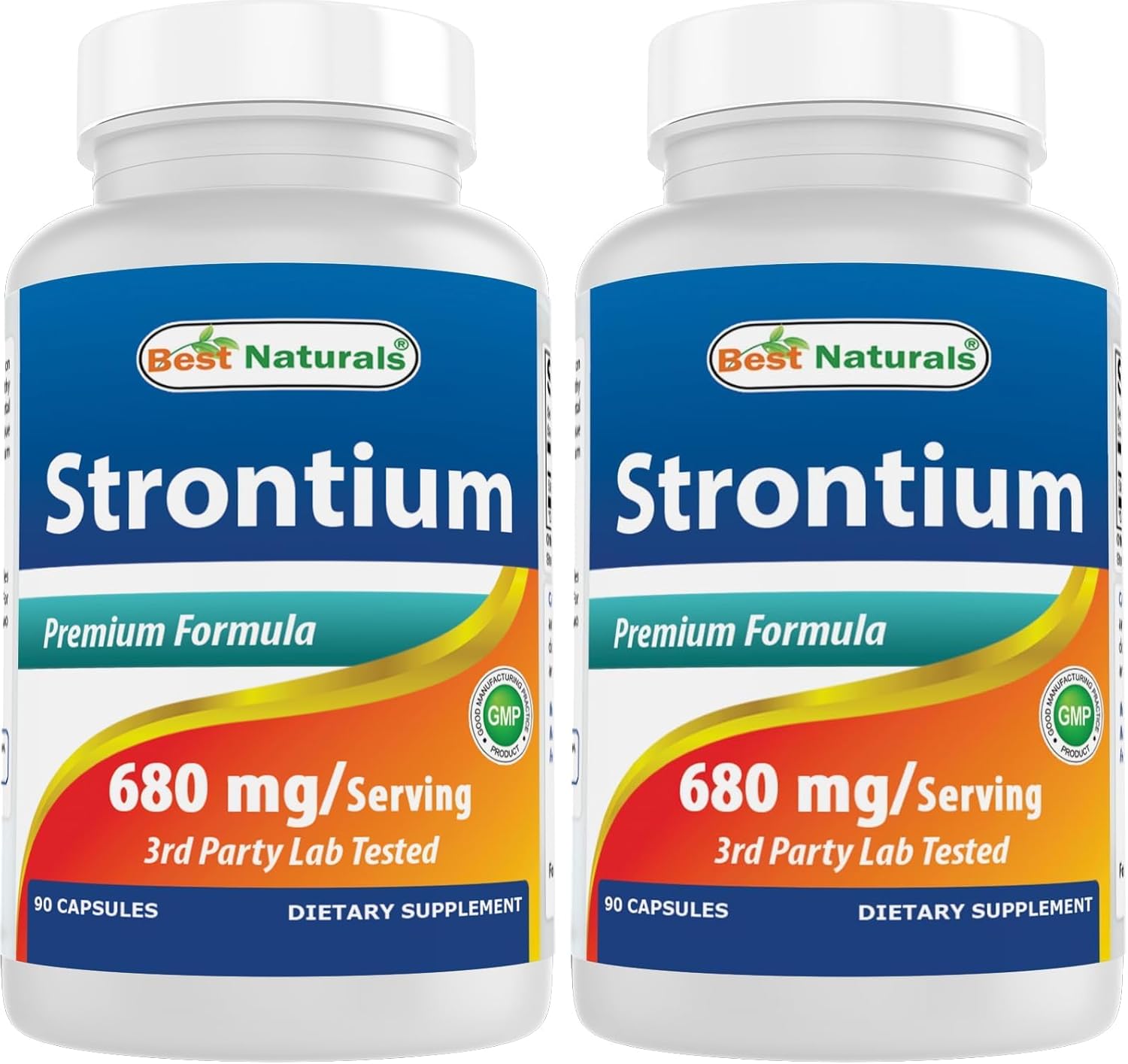 Best Naturals Strontium Bone Building Formula 680mg/serving 90 Cápsulas