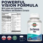 KAL Eye Formula Plus - Complemento Ocular con Luteína y Zeaxantina, 60 Comprimidos