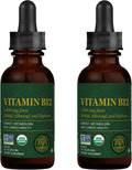 Vitamina B12 5000 mcg Sublingual Orgánica 3 en 1 - Global Healing Center (Paquete de 2)