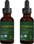 Vitamina B12 5000 mcg Sublingual Orgánica 3 en 1 - Global Healing Center (Paquete de 2)
