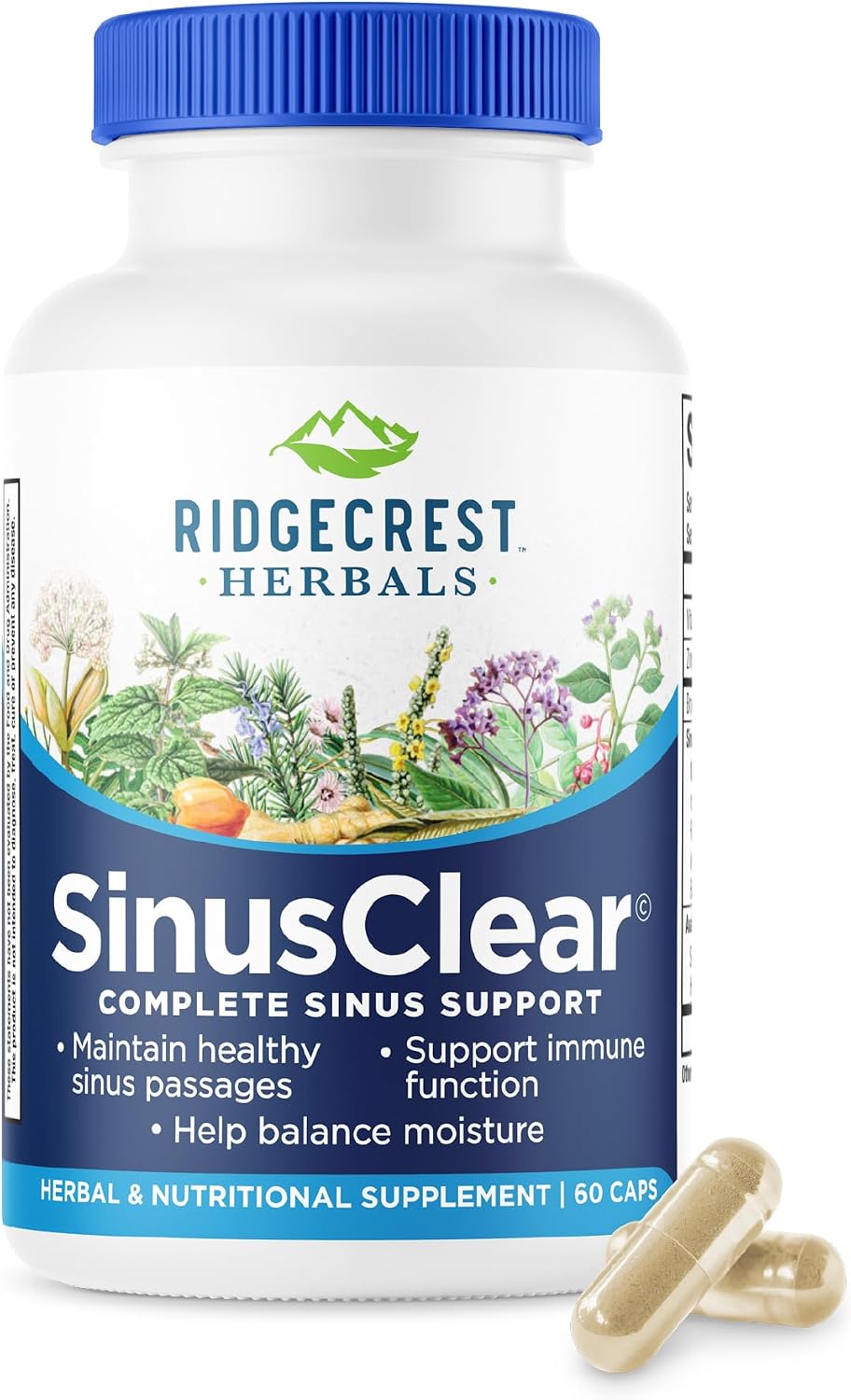 RidgeCrest Herbals SinusClear - Complete Sinus and Respiratory Health Formula