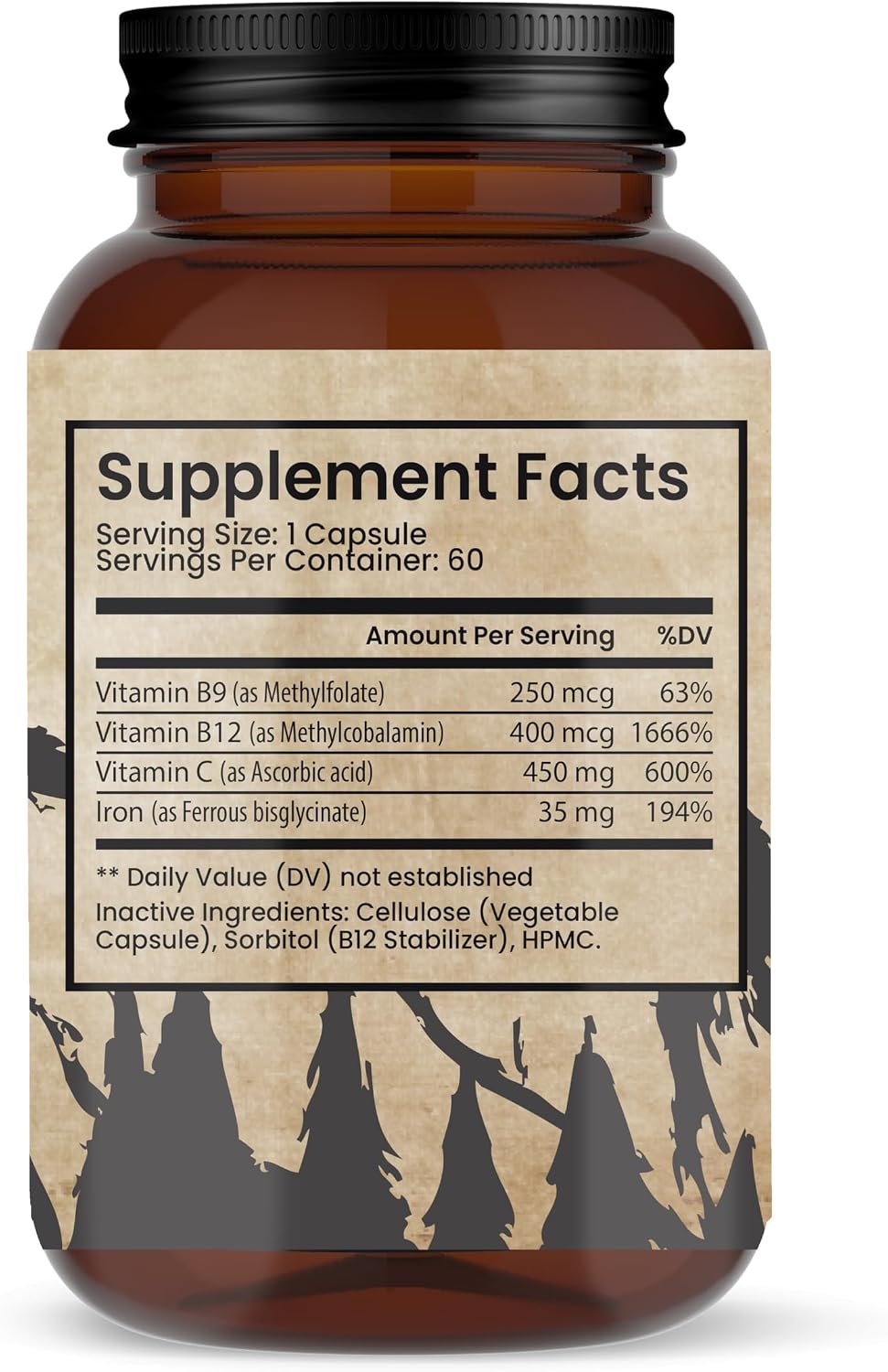 Teton Naturals - Anemia 35MG - 60 Cápsulas