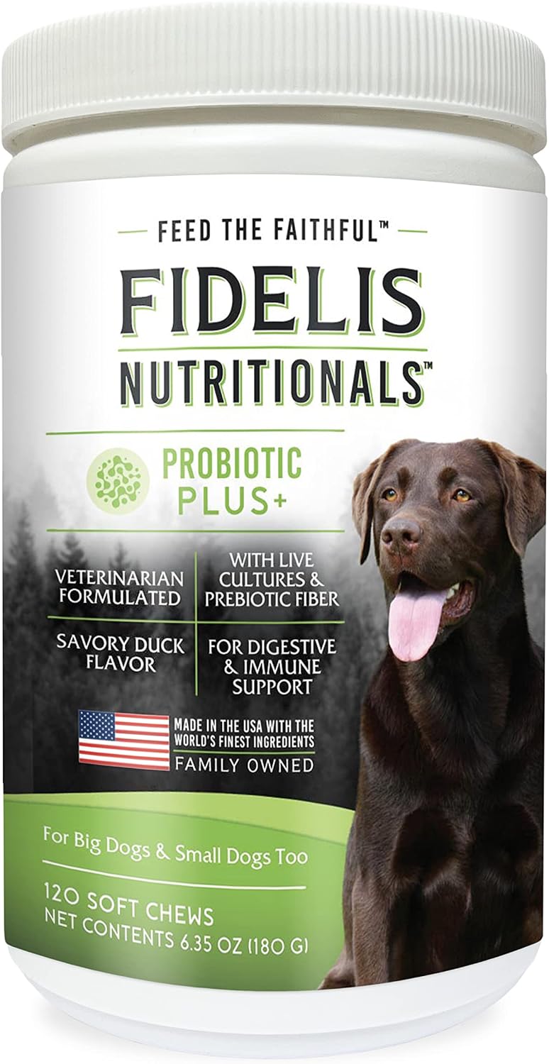 FIDELIS Skin & Coat Plus+ Suplemento para la piel y el pelaje del perro - 120 masticables