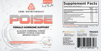 Core Nutritionals Poise Female Hormone – Extracto de sauzgatillo (Vitex agnus-castus): Planta tradicionalmente – Image 4