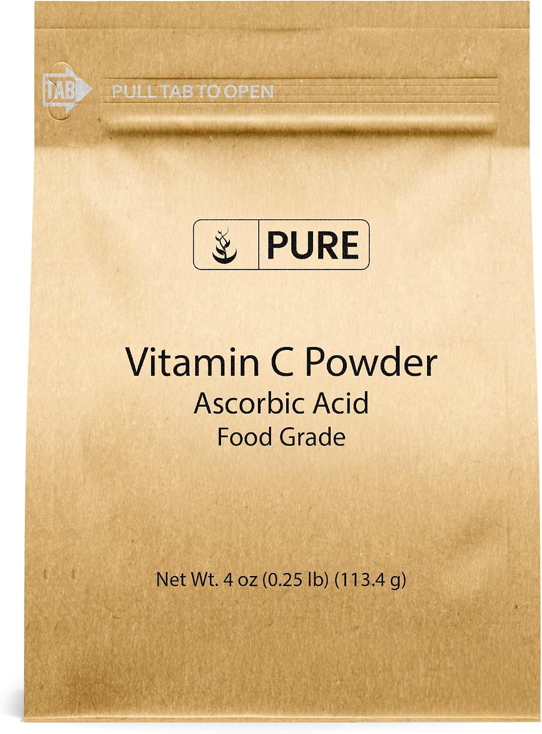 PURE ORIGINAL INGREDIENTS Vitamina C en Polvo, 312 g (11 oz), Ácido Ascórbico Puro