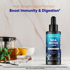 Vitamatic Musgo Marino Irlandés Líquido Orgánico con Bladderwrack y Bardana - 2 Paquetes - 2800 mg