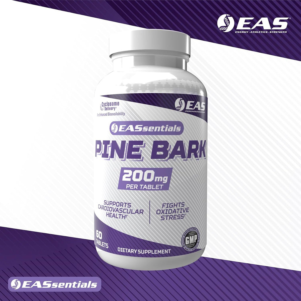EAS Corteza de Pino 200mg | Antioxidante, Apoyo Inmunitario y Recuperación | Tecnología Cyclosome | 60 Comprimidos
