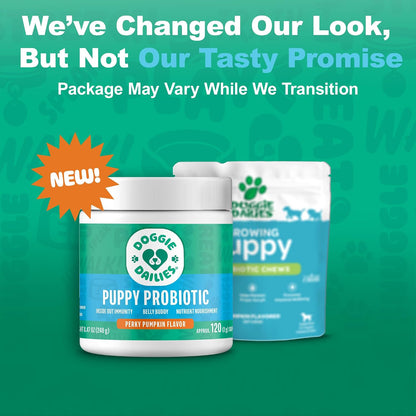 Doggie Dailies Probiótico para Cachorros, Probióticos con Enzimas Digestivas, Apoya la Salud Digestiva e Inmunológica, Sabor – Image 9