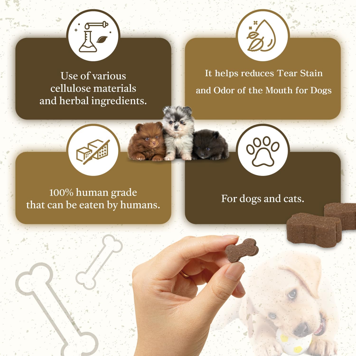 Lovnheal Pet – Suplemento Digestivo Natural con Hierbas Coreanas para Perros y Gatos, 198g