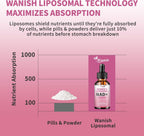 Wanish Liposomal NAD Líquido 500 mg para Mujeres - Nicotinamida, Vegano, Sin Azúcar, 60 ml