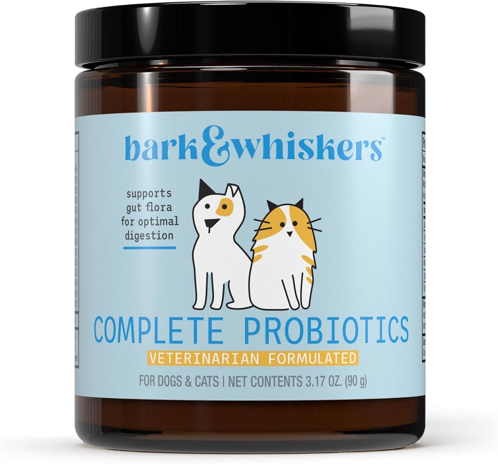 Bark & Whiskers, Probióticos Completos para Perros y Gatos, 90 g