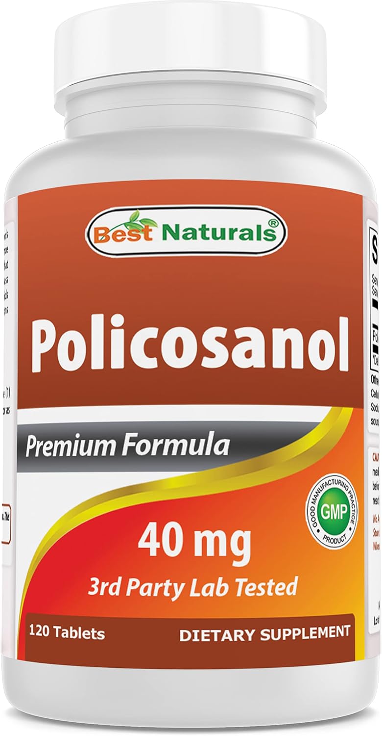 Best Naturals Policosanol 40mg, 120 comprimidos - Apoyo cardiovascular*