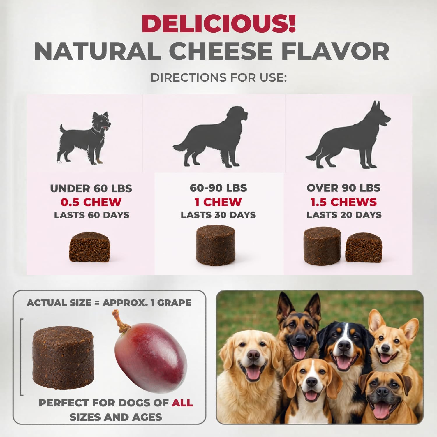 Mighty Petz MAX Cranberry for Dogs - Cranberry Supplement with D-Mannose for Bladder Control & Kidney Health