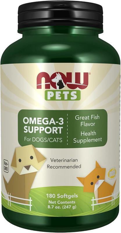 NOW Pet Health, Omega 3 para Perros y Gatos, – Salud articular: EPA y DHA pueden contribuir al mantenimiento de – Image 1