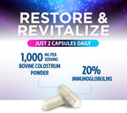 Nature's Peak Calostro Bovino 1000mg con 20% Inmunoglobulinas (IgG) - 120 Cápsulas