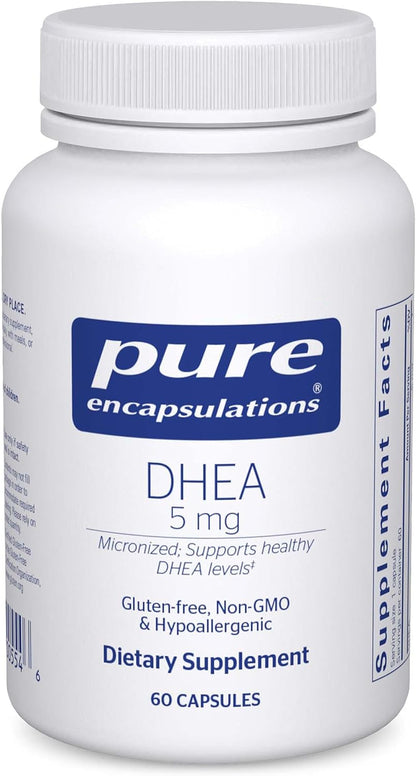 Pure Encapsulations DHEA 5 mg - 180 Cápsulas - Micronizado – Image 8