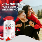 Gluco Renu Cápsulas - Suplemento Avanzado con Fórmula Natural (180 Cápsulas, 3 Envases)