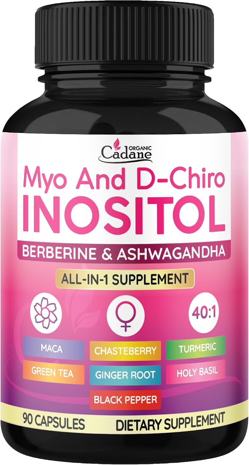 Cápsulas de Myo y D-Chiro Inositol Organic Cadane - 90 Cápsulas Veganas