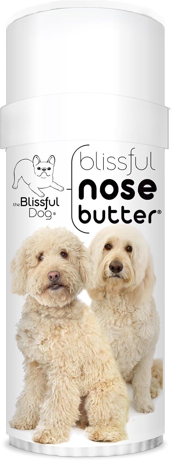 The Blissful Dog Bálsamo para la nariz Goldendoodle - Hidratante nasal versátil para perros, hecho a mano, sin aroma, 56 g (2 oz)