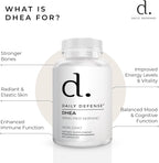 Daily Defense DHEA 50mg para Hombres y Mujeres – 50 Cápsulas