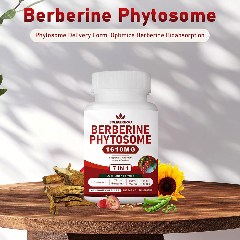 Spliferkou 7-en-1 Berberina Phytosome con Canela de Ceilán - 60 Cápsulas