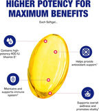 Vitamin E 400 IU - Natural Clinical Formula with d-alpha-tocopherol and mixed tocopherols - 90 Softgels