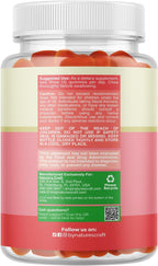 Natures Craft Gomitas Prenatales Veganas para Mujeres con Hierro y Ácido Fólico - 90 Gomitas Sabor Piña Mango