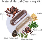 Wormwood Herbal Kit con Nuez Negra, Clavo y Quassia - Suplemento Depurativo