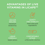 Live Vitamins Complejo Multivitamínico y Mineral con Coenzima Q10