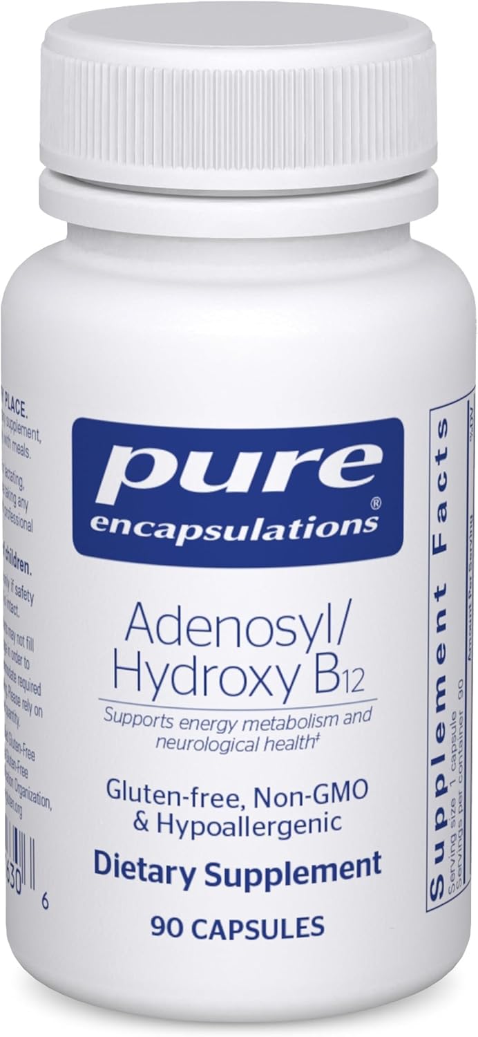 Pure Encapsulations Adenosyl/Hydroxy B12 - Suplemento de vitamina B12 de alta potencia - 90 cápsulas