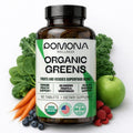 Pomona Wellness Super Greens Suplemento, 28 Superalimentos Orgánicos, Vitaminas y Minerales, Frutas y Verduras, Para la Digestión y Salud Intestinal, USDA Orgánico, No-GMO, 60 Comprimidos