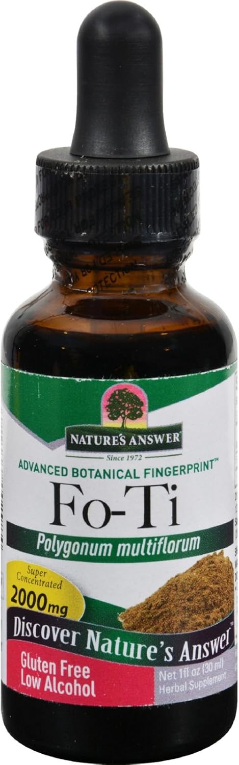 Nature's Answer Raíz de Fo-Ti con Alcohol Orgánico - 30 ml