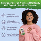 Sea Moss Gummies (2 Pack) - Gomitas de Musgo Marino Irlandés con Bladderwrack, Bardana y Vinagre de Manzana - Suplemento Superfood Vegano Sin Azúcar para Adultos y Niños