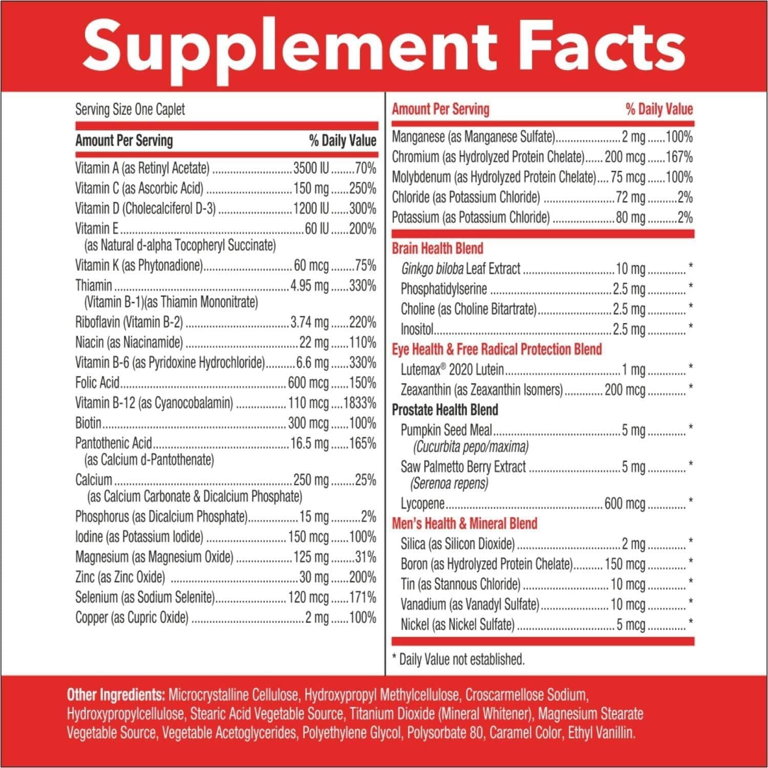 GNC Mega Men 50 Plus One Daily, 60 comprimidos