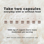 LifeSeasons Essentials Melena de León - 1000 mg por ración - 60 cápsulas