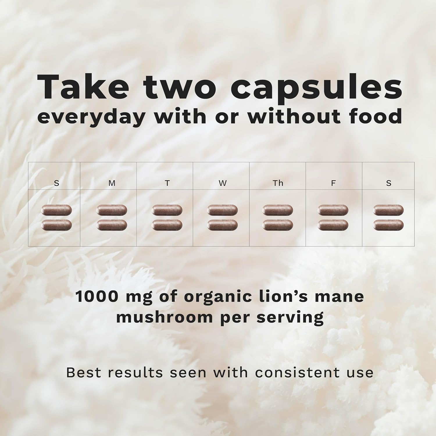 LifeSeasons Essentials Melena de León - 1000 mg por ración - 60 cápsulas