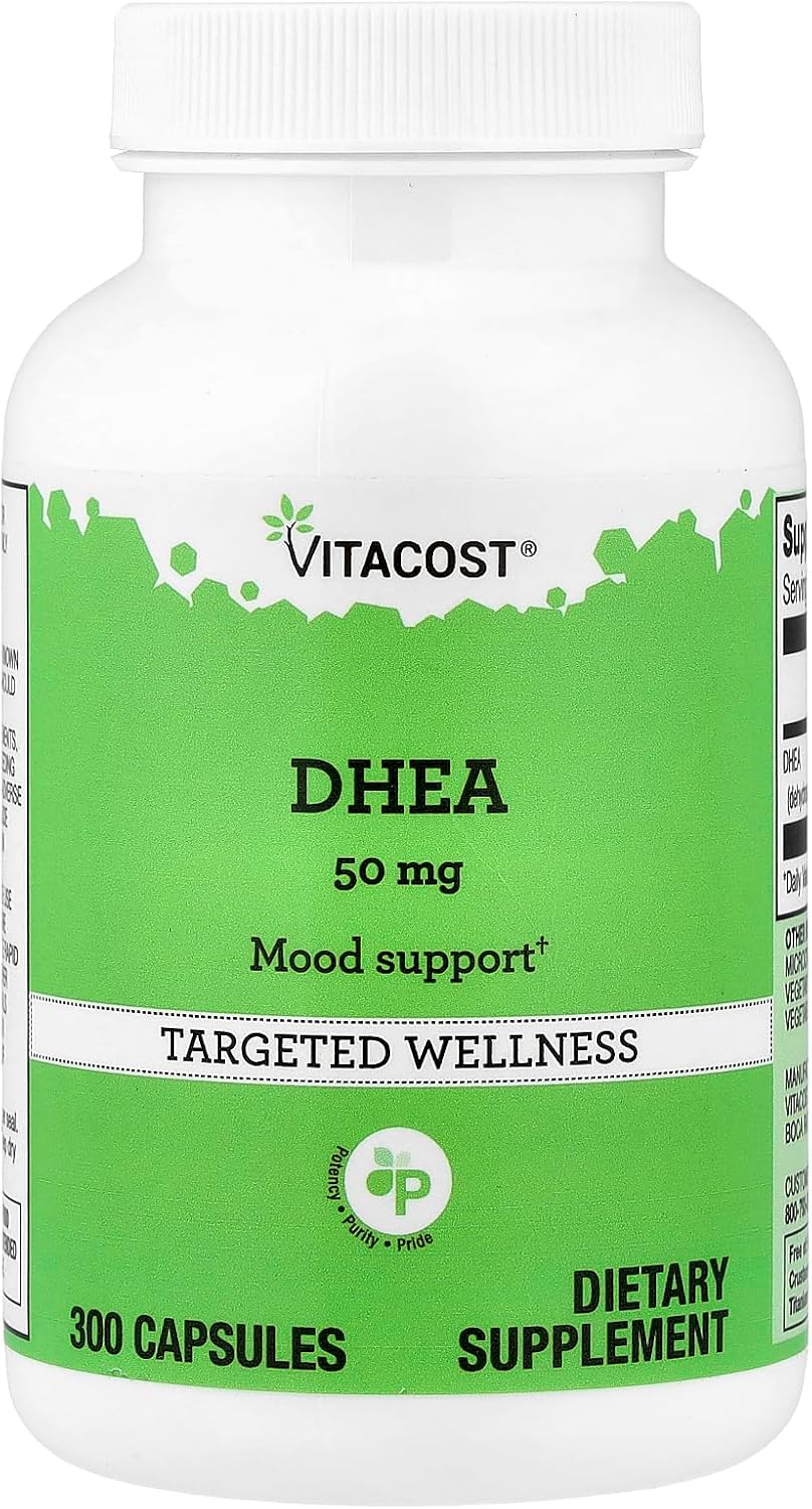Vitacost DHEA, 50 mg, 300 Cápsulas