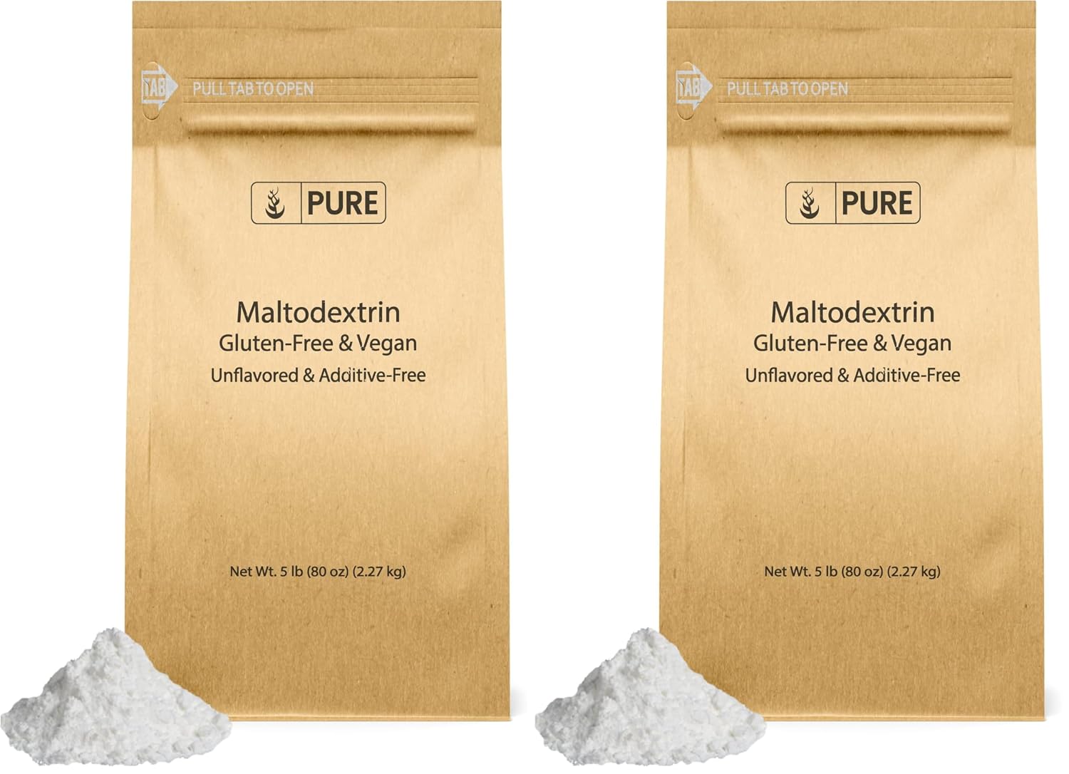 Pure Original Ingredients Maltodextrina (450 g) Aglutinante y Espesante, Sin Sabor, Sin Aditivos