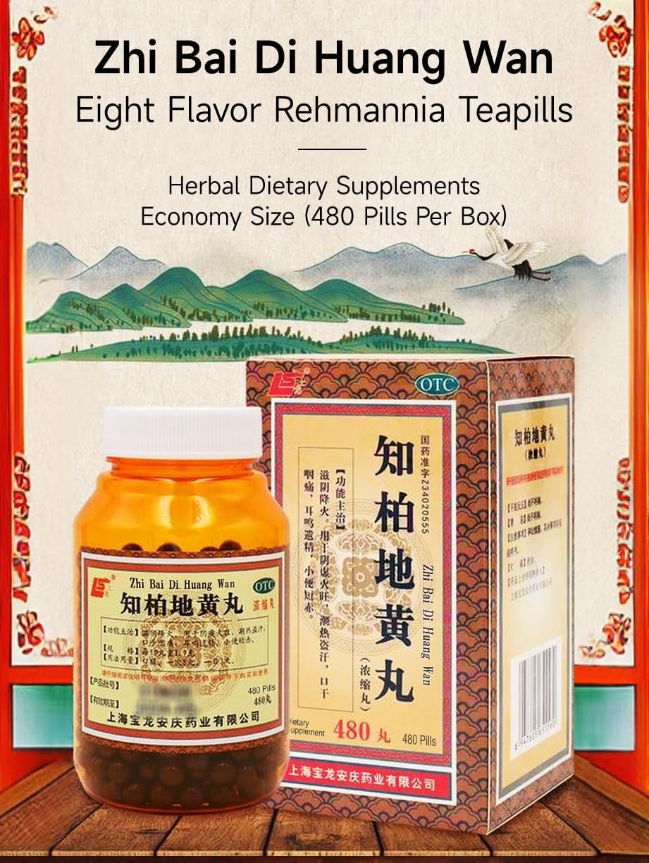 Ciwoll Zhi-Bai Di-Huang Wan Herbal Teapills, 480 comprimidos