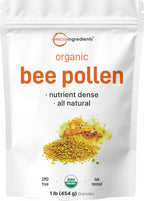Micro Ingredients Polen de Abeja Orgánico en Gránulos - 1 Libra (454 g)