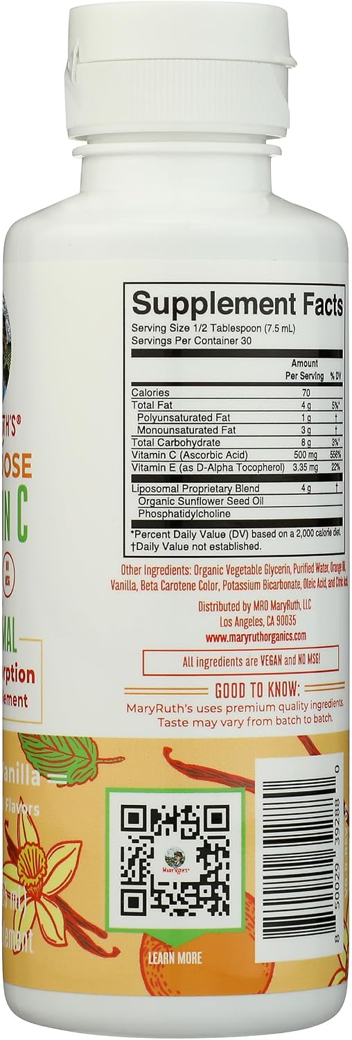MaryRuth's Megadose Liposomal Vitamina C, 224 ml